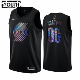 Maillot Basket Enfant Portland Trail Blazers Personnalisé Iridescent HWC Collection Swingman